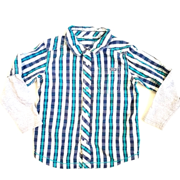 Boy Long Sleeve Shirt 2T Hard Working Man Logo - Picture 2 of 5